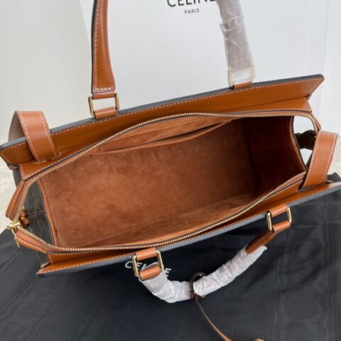 CELINE 新款cabas印花料牛皮手提包单肩斜跨包 192663
