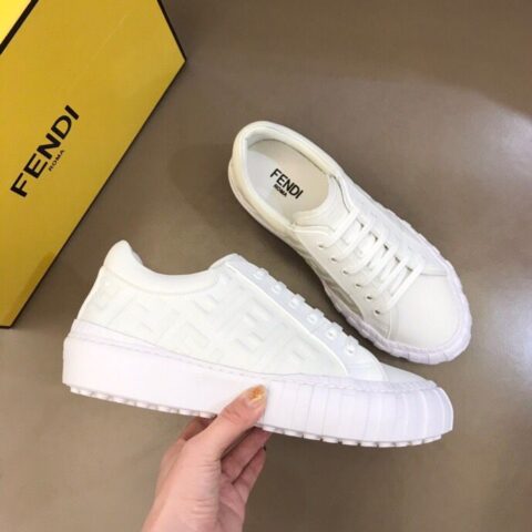 FENDI芬迪  F D 高端精品男士 Force系带运动鞋