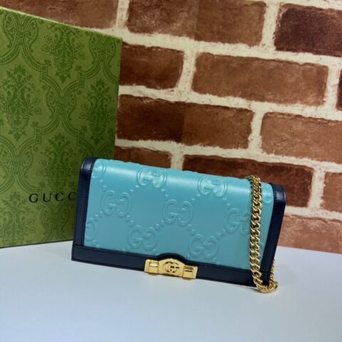 GUCCI古驰GG链带钱包676155