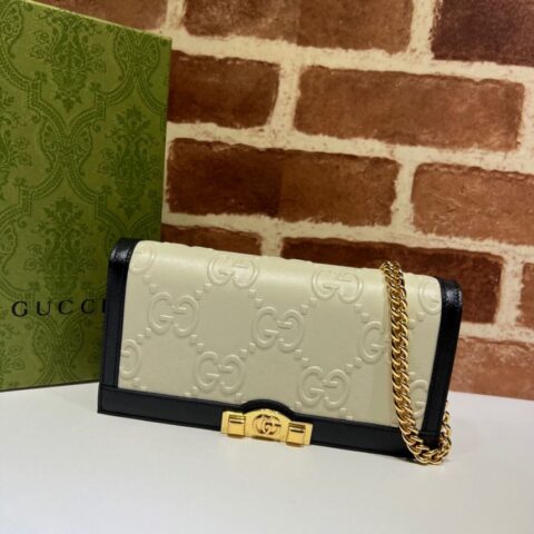 GUCCI古驰GG链带钱包676155