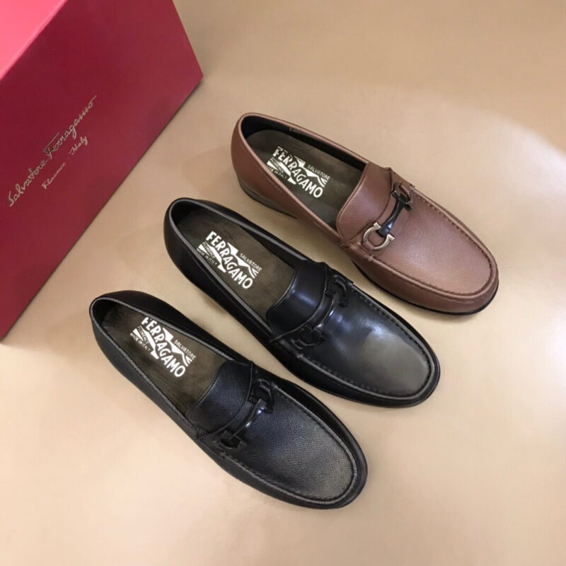 Ferragamo 菲拉格慕    意大利进口牛皮皮胚高端男士正装鞋休闲皮鞋