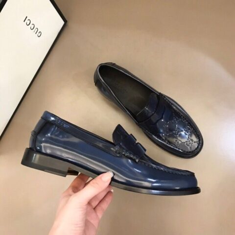 GUCCI古驰 进口头层牛皮G家原单男士正装商务皮鞋
