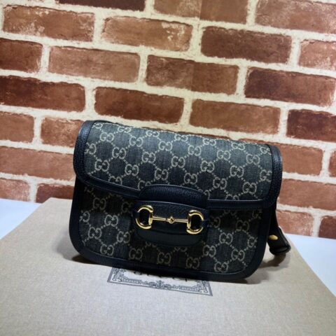 GUCCI古驰马衔扣1955系列肩背包602204