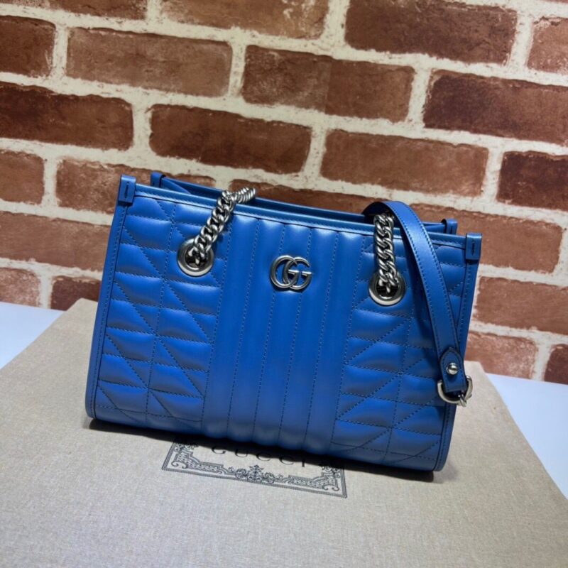 GUCCI古驰GG Marmont系列小号绗缝托特包681483