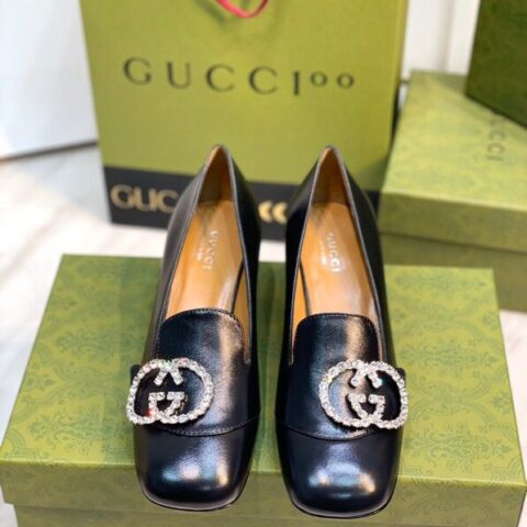 GUCCI古驰   意大利真皮底女款高跟鞋