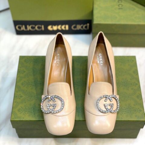 GUCCI古驰   意大利真皮底女款高跟鞋
