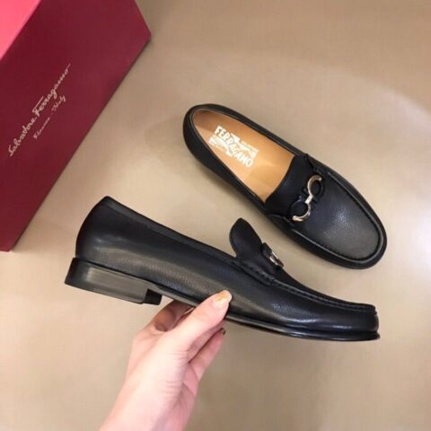 Ferragamo 菲拉格慕 意大利进口牛皮皮胚高端男士正装鞋休闲皮鞋