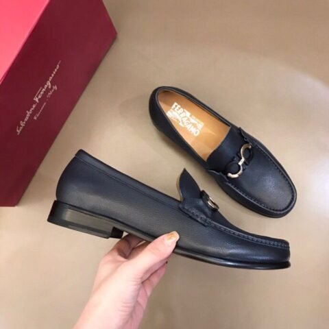 Ferragamo 菲拉格慕 意大利进口牛皮皮胚高端男士正装鞋休闲皮鞋