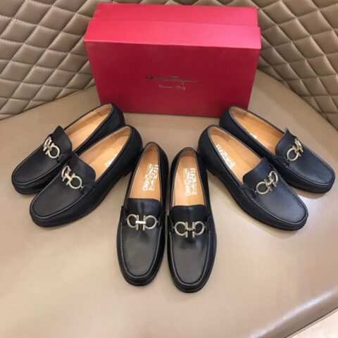 Ferragamo 菲拉格慕 意大利进口牛皮皮胚高端男士正装鞋休闲皮鞋
