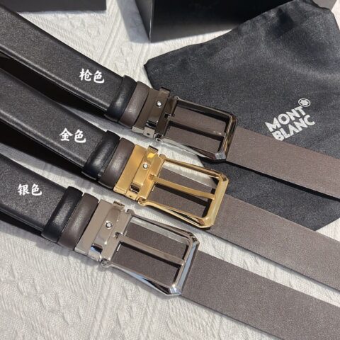 MONTBLANC万宝龙 搭配牛皮材质腰带3.5cm