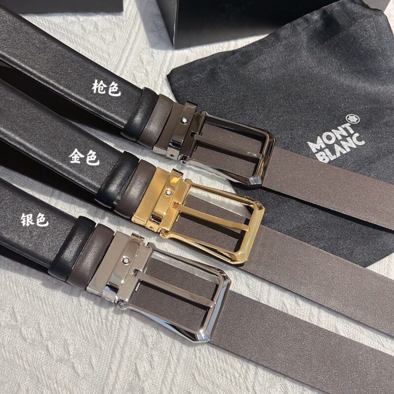 MONTBLANC万宝龙 搭配牛皮材质腰带3.5cm
