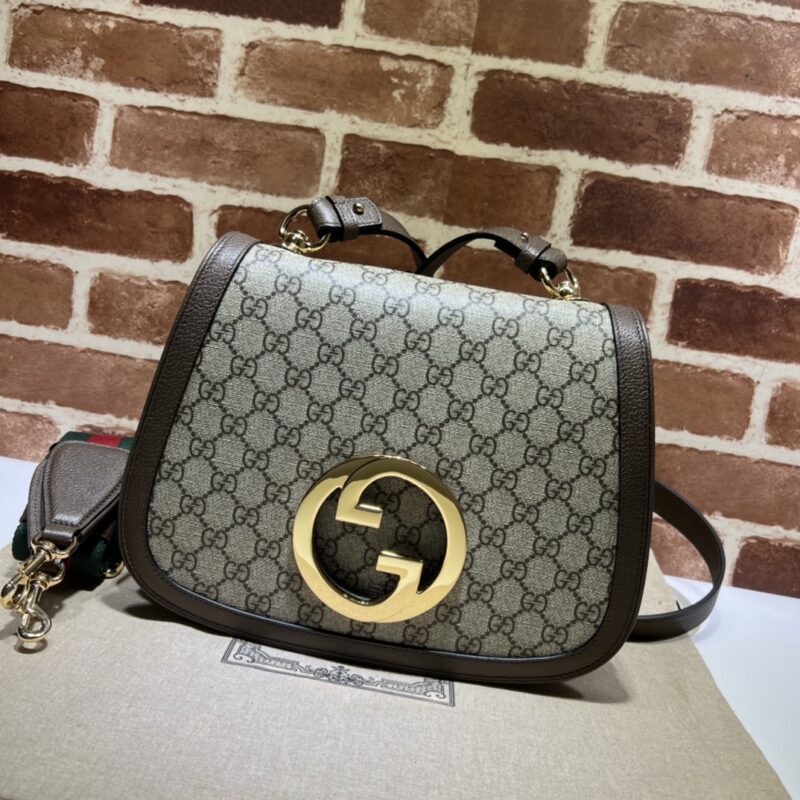 GUCCI古驰圆形互扣式双G中号肩背包699210
