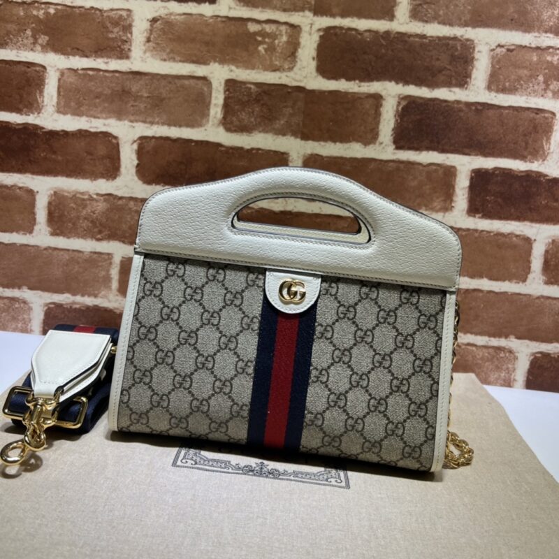 GUCCI古驰Ophidia系列织带小号托特包693724