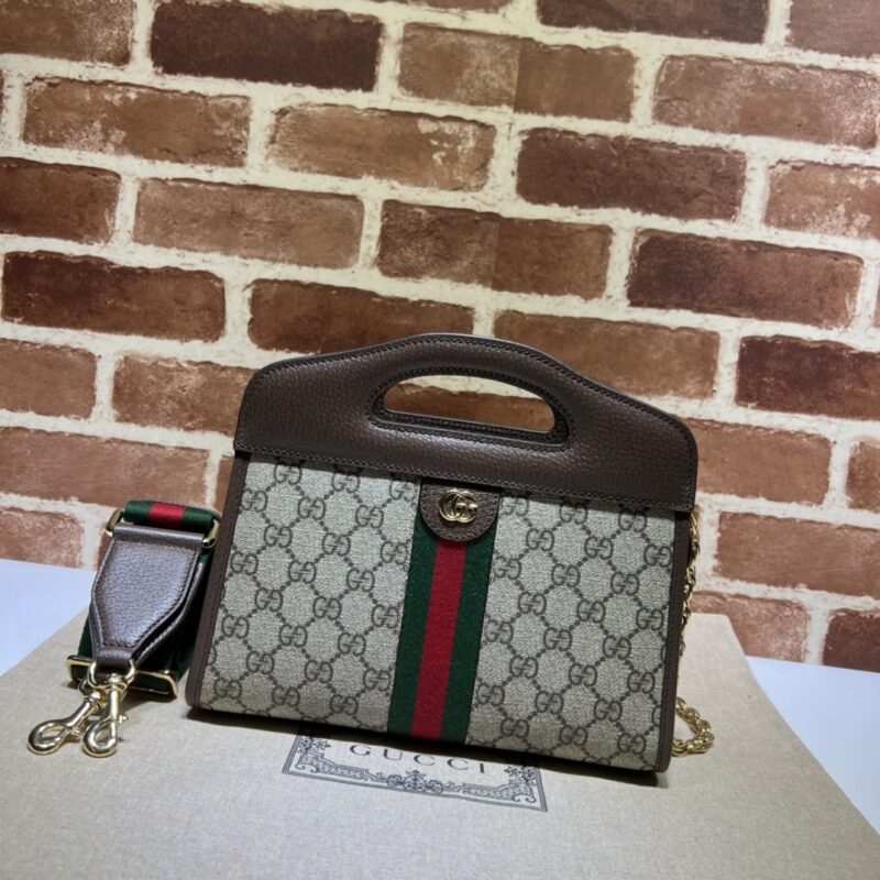 GUCCI古驰Ophidia系列织带小号托特包693724