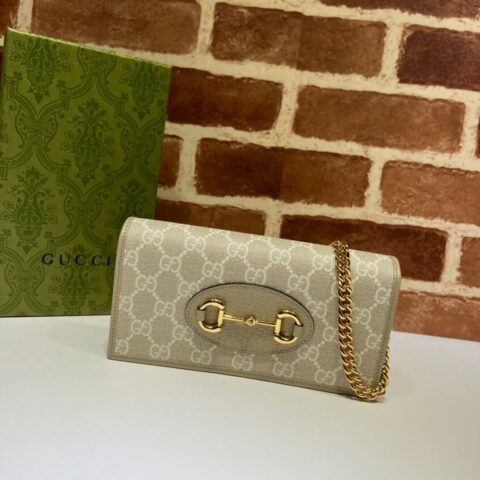 GUCCI古驰马衔扣1955系列链带钱包621892