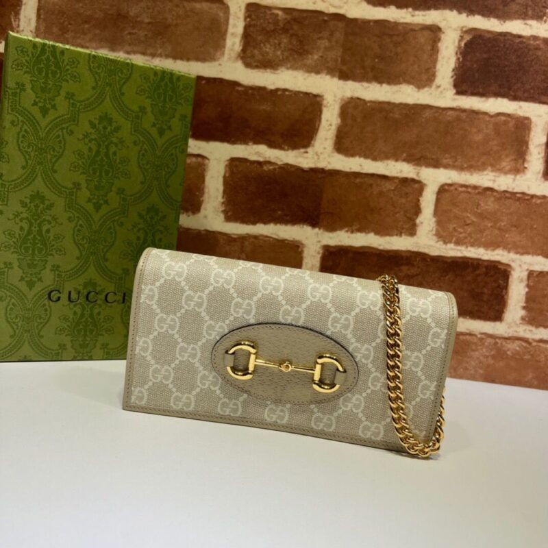 GUCCI古驰马衔扣1955系列链带钱包621892