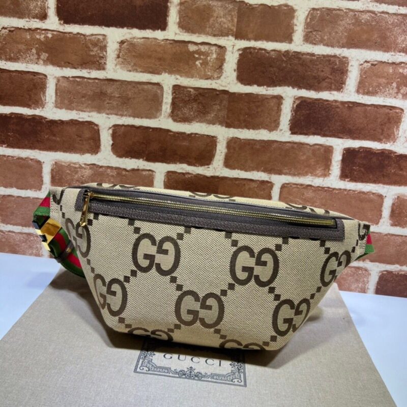 GUCCI古驰大G杏布腰包696031