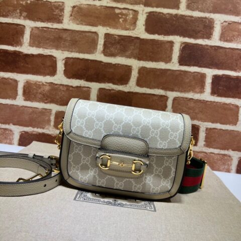 GUCCI古驰马衔扣1955系列GG迷你手袋658574