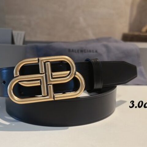 balenciaga巴黎世家 3.0cm锁扣BB腰带
