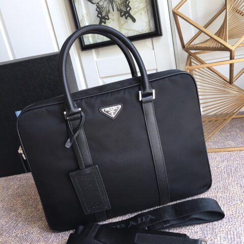 PRADA普拉达进口降落伞布料公文包2VE368