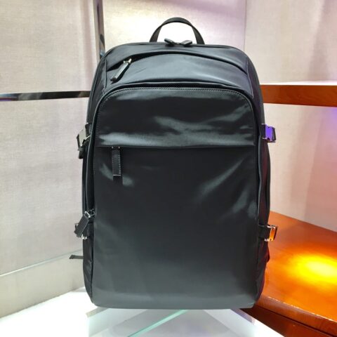 PRADA普拉达进口织物面料新款双肩背包2VZ022