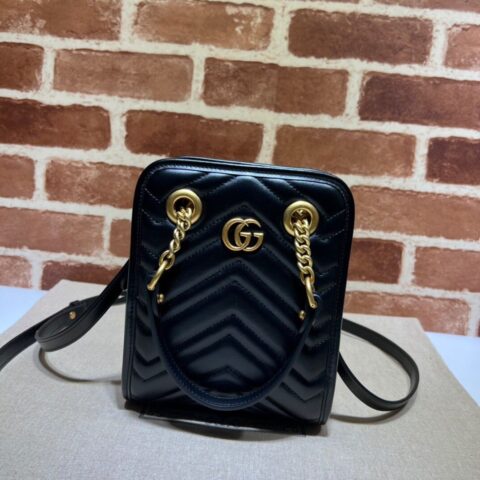 GUCCI古驰GG Marmont系列绗缝迷你手袋696123