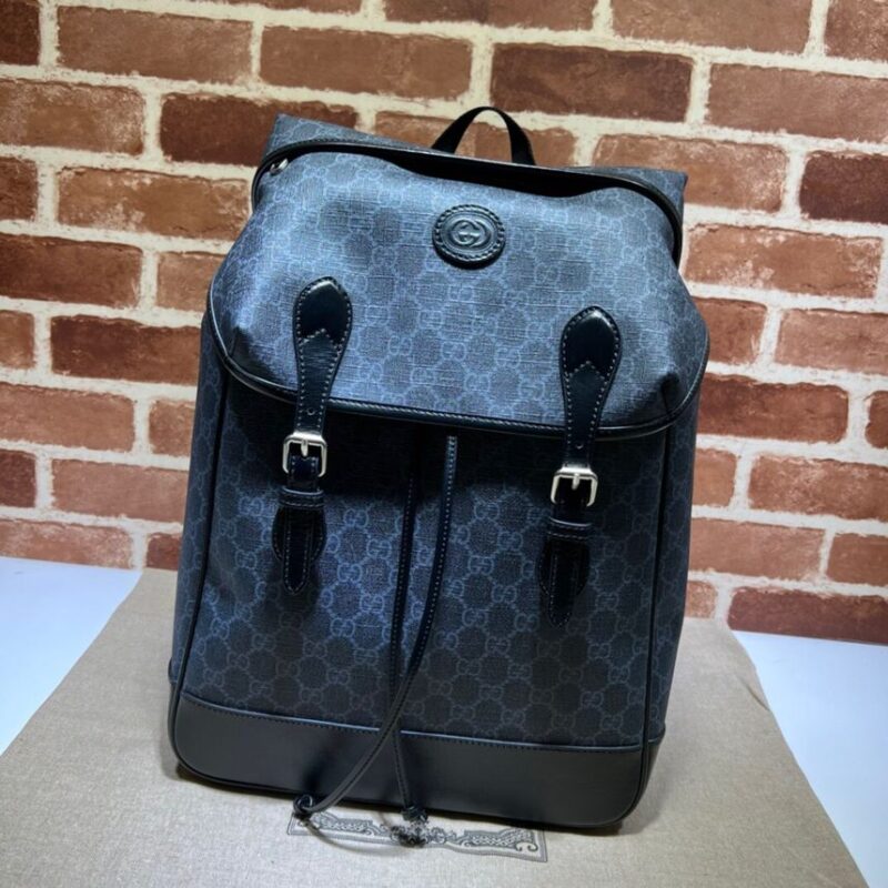 GUCCI古驰饰互扣式双G中号背包696013