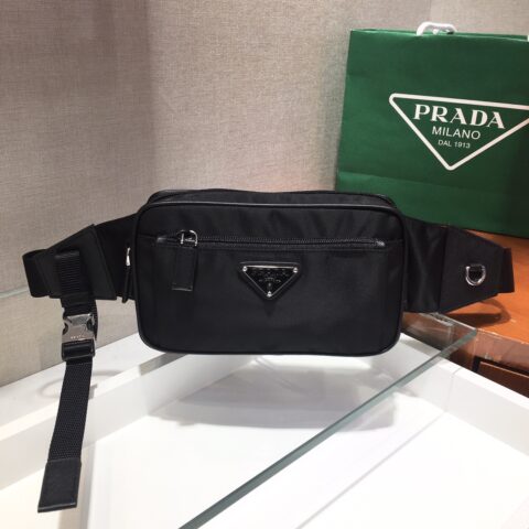 PRADA普拉达进口尼龙材质男女通用腰包2VL977