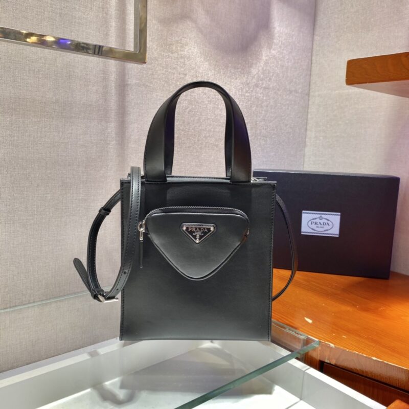 PRADA普拉达进口小羊皮女士托特包1BG418