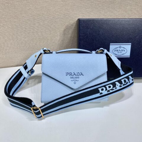 PRADA普拉达Saffiano皮革新款斜跨包1BD317