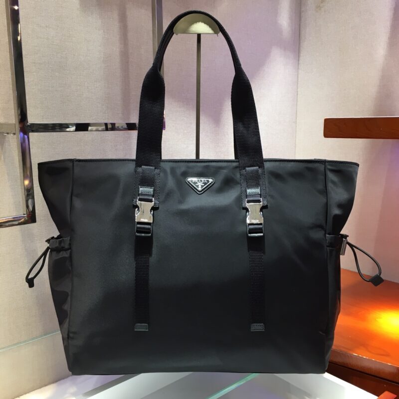 PRADA普拉达进口尼龙面料新款购物袋2VG042