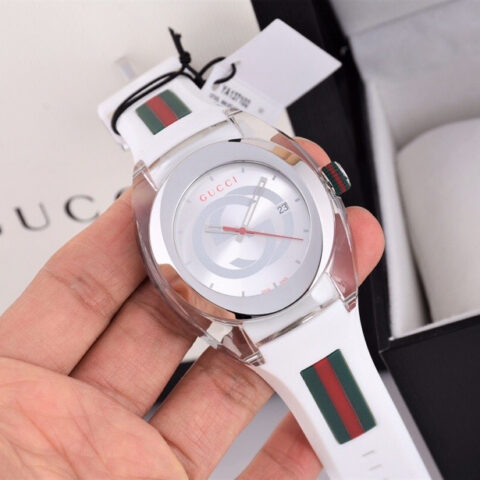 Gucci SYNC情侣款透明款石英表