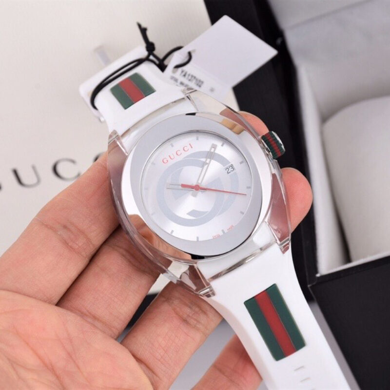 Gucci SYNC情侣款透明款石英表