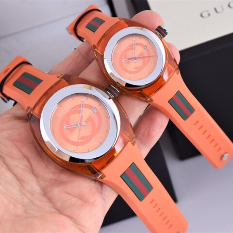 Gucci SYNC情侣款透明款石英表