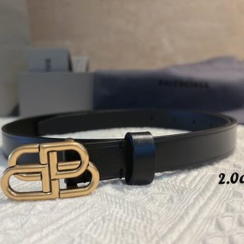 Balenciaga巴黎世家   锁扣BB腰带2.0cm