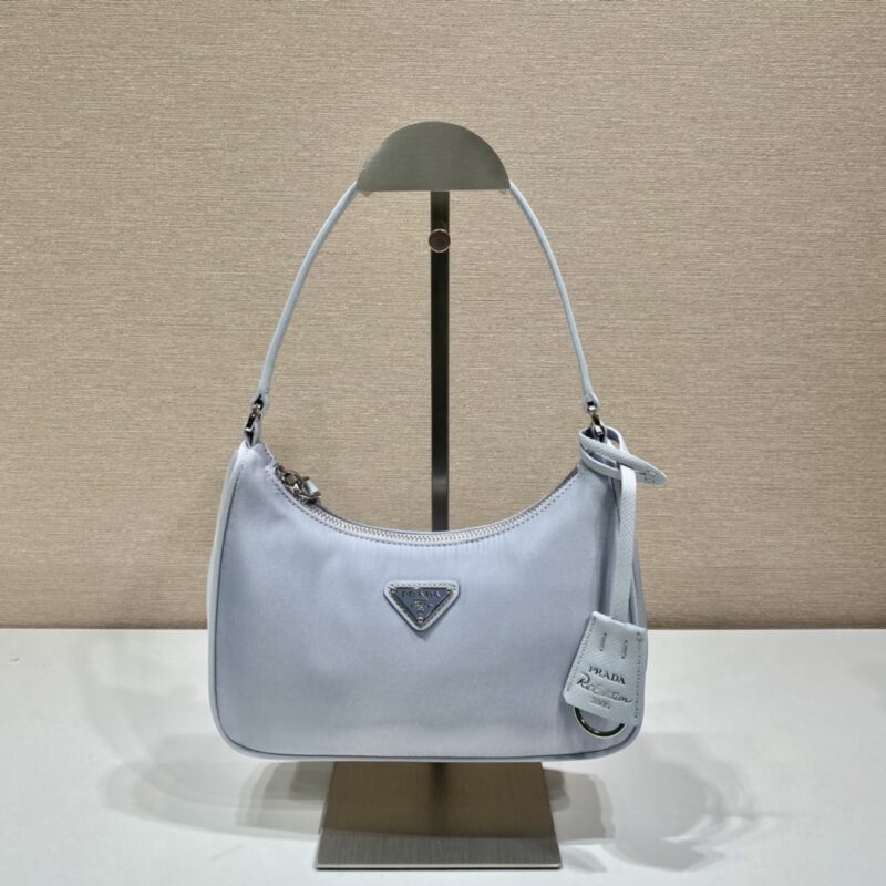 PRADA普拉达进口原厂降落伞布料月亮形中古包1NE204