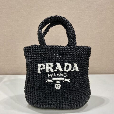 PRADA普拉达纤维托特包1BG422