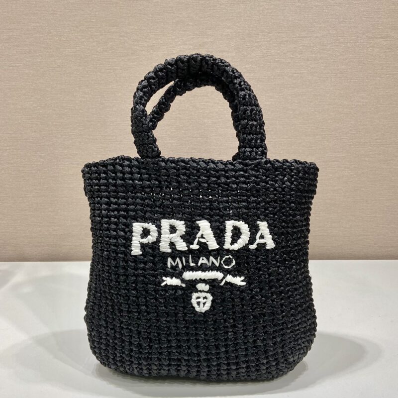 PRADA普拉达纤维托特包1BG422