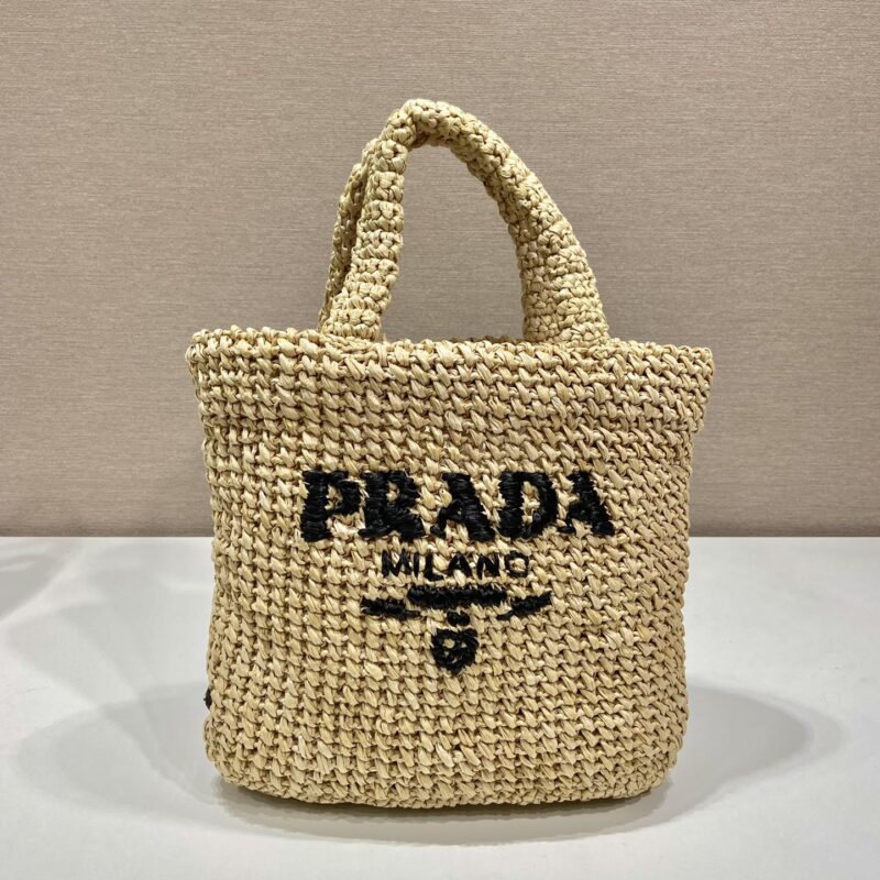 PRADA普拉达纤维托特包1BG422