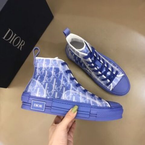 DIOR迪奥 Kwas 2022ss系列👫情侣款Oblique 图案 B23 高帮运动鞋