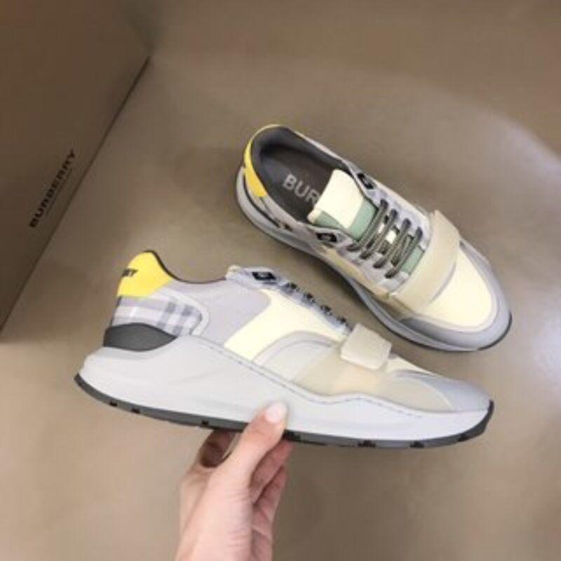Burberry巴宝莉 原版格纹帆布B家男士增高运动鞋
