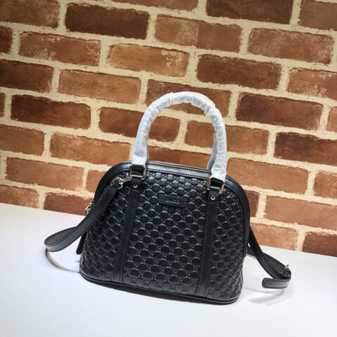 GUCCI古驰皮革GG压印手提斜挎贝壳包449654