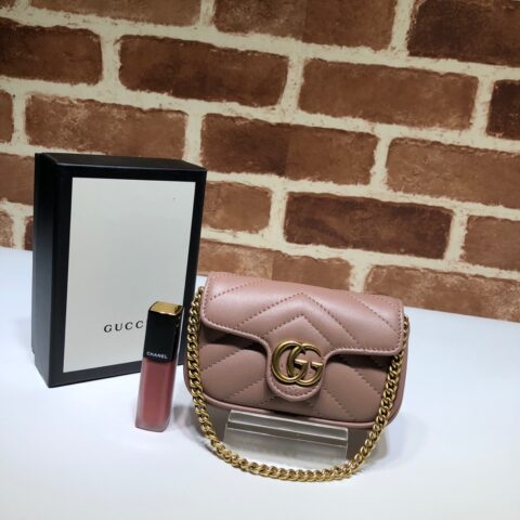 GUCCI古驰女士皮革双G小挎包零钱包手提包575161