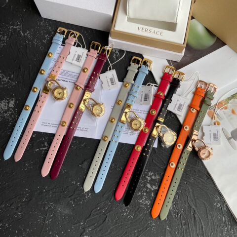 原单货～VERSACE 范思哲VEDW美杜莎锁图标石英女士手表