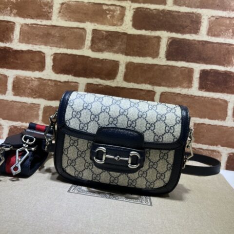 GUCCI古驰马衔扣1955系列GG迷你手袋658574