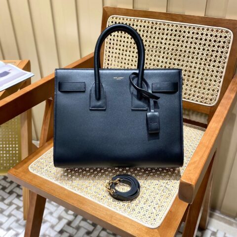 YSL sac de jour 32CM 平纹风琴包 324823黑色