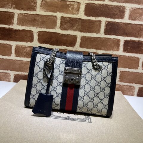 GUCCI古驰Padlock系列小号GG肩背包498156