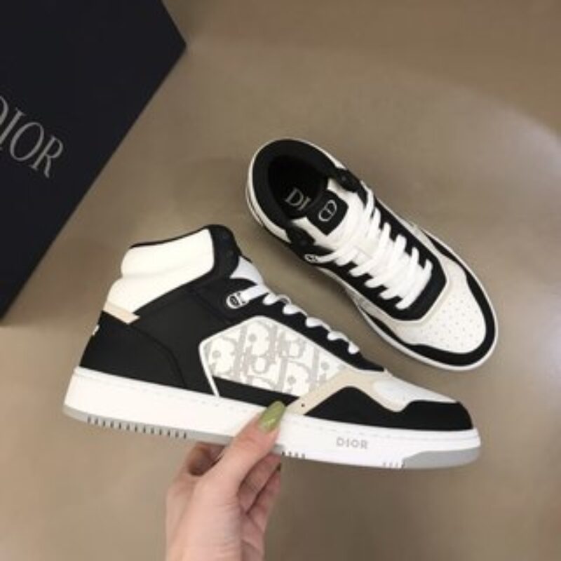 DIOR迪奥 光滑牛皮革精心制作高帮B27休闲运动鞋