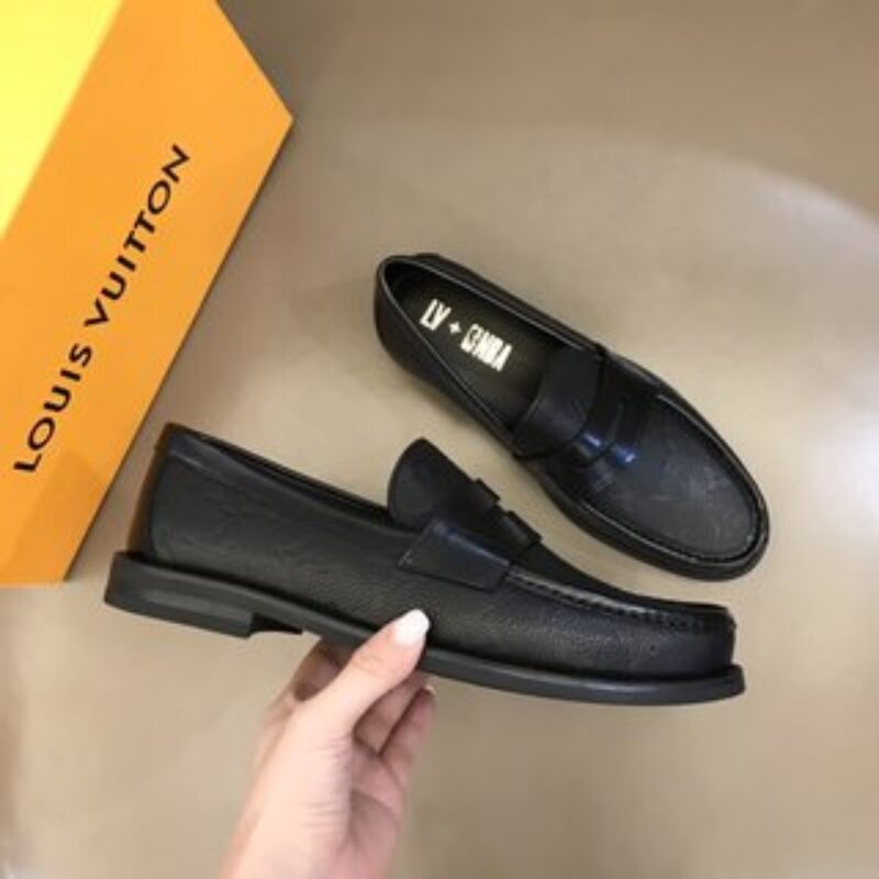 LV/路易威登 Monogram 压纹粒面小牛皮新款Derby Harness 乐福鞋