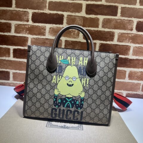 GUCCI古驰梨印花小号托特包703256